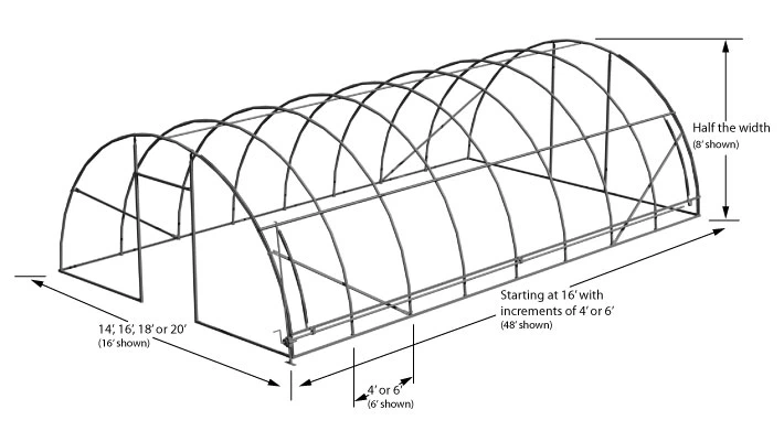 PC Greenhouses Glass Greenhouse For Vegetables Exhibition Hall Farm With Hydroponics System
